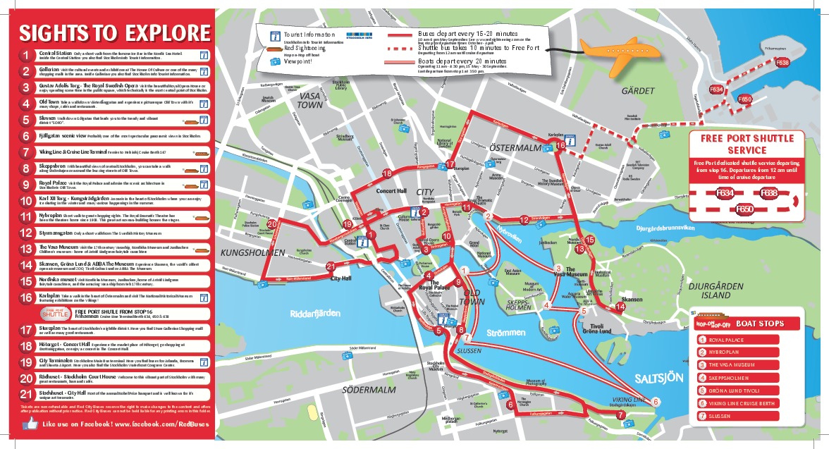 斯德哥尔摩观光巴士与游船套票