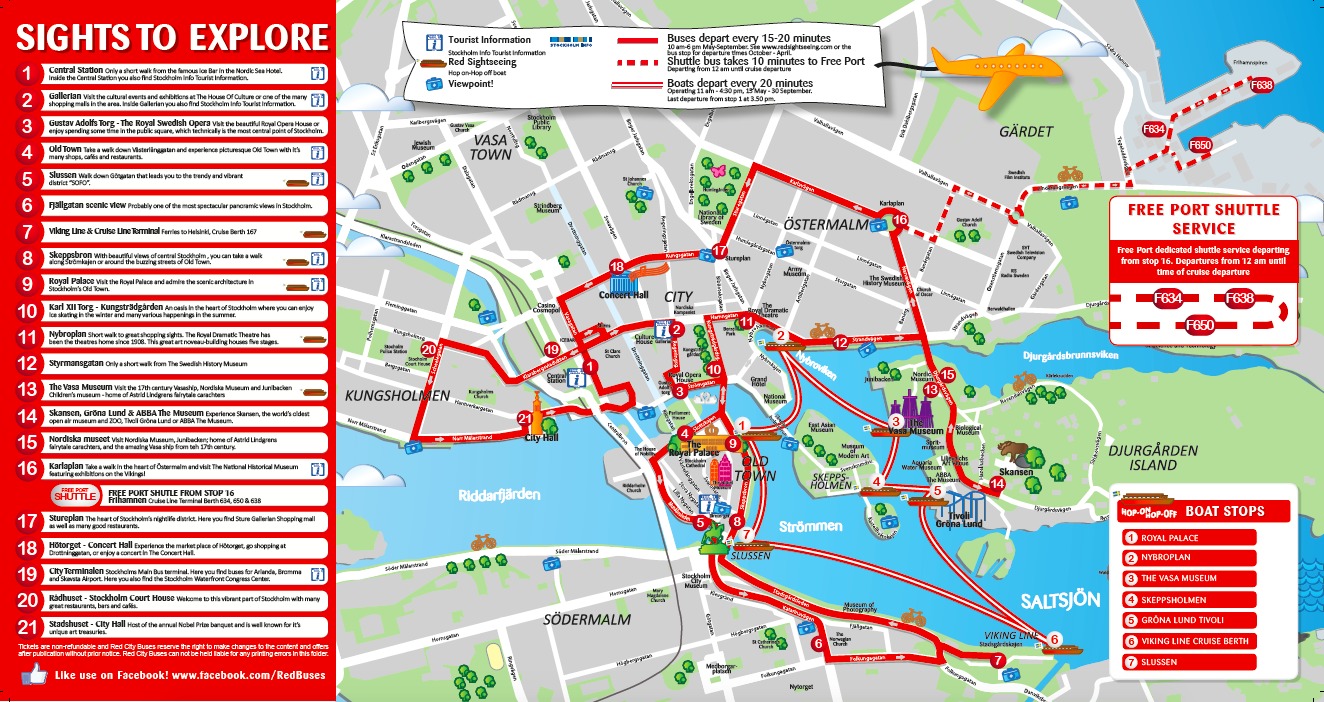 斯德哥尔摩观光巴士(含冰吧)