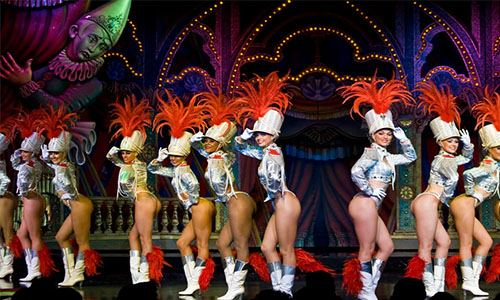 巴黎红磨坊演出+香槟